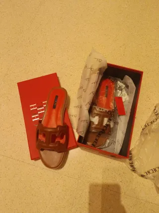 Sandalias CH Marrón y Naranja