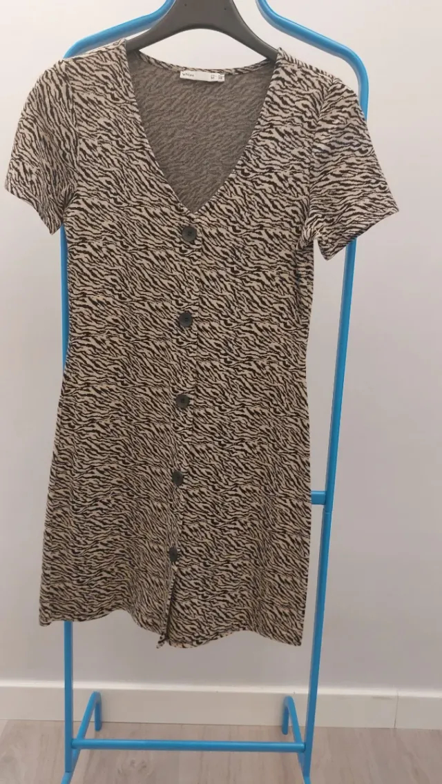 Vestido Lefties estampado cebra