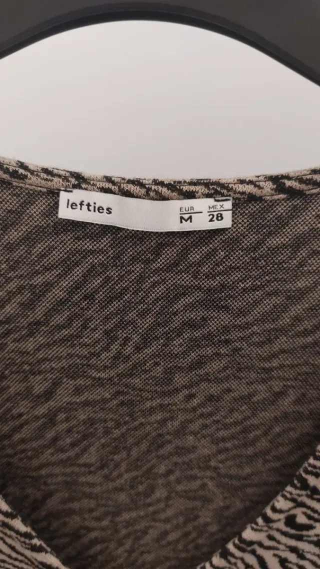 Vestido Lefties estampado cebra