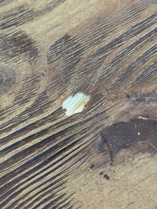 Mesa comedor madera y metal con sillas