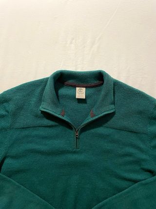 Jersey Timberland Media Cremallera Verde Punto XL
