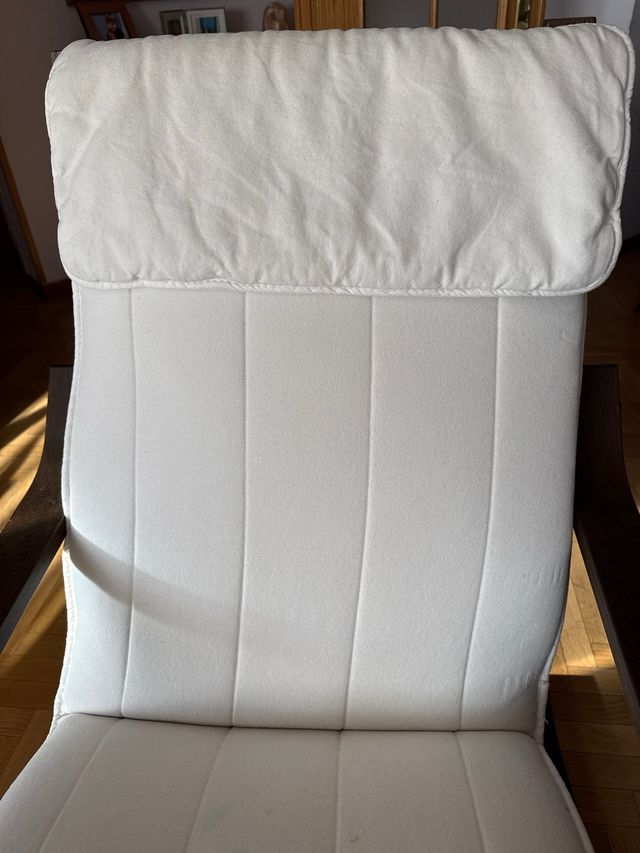 Sillón reclinable Ikea madera y tela