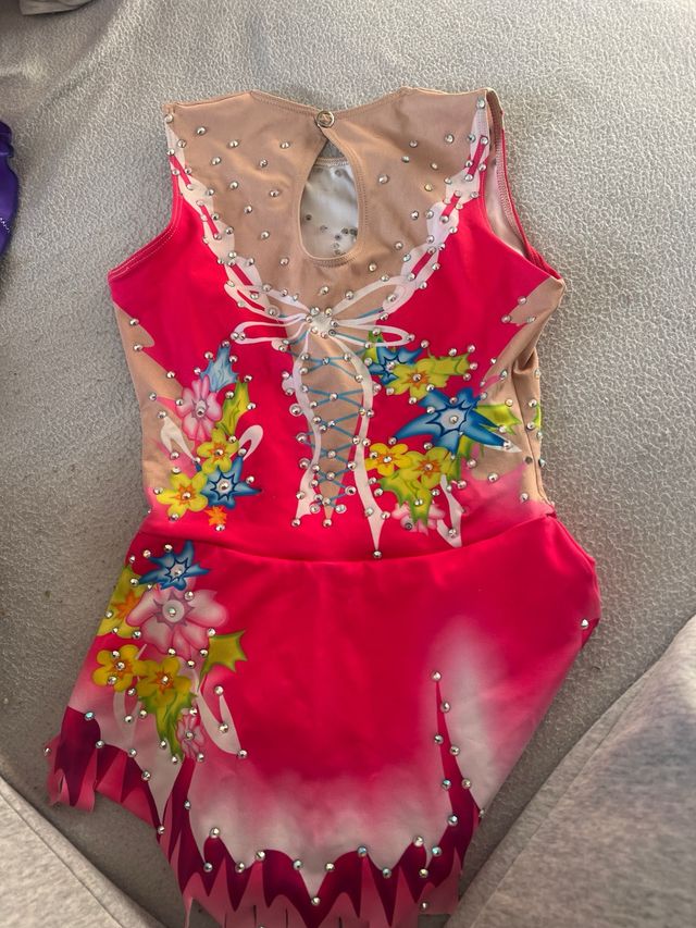 Maillot Gimnasia Rítmica Flores Brillantes