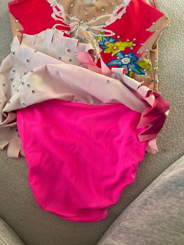 Maillot Gimnasia Rítmica Flores Brillantes