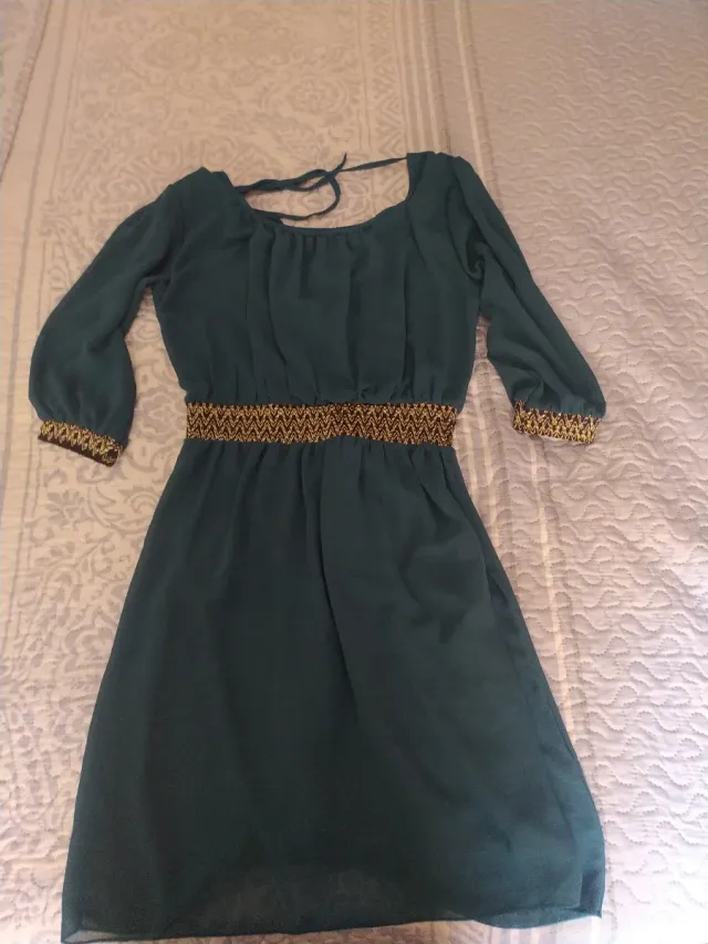 Vestido verde talla única