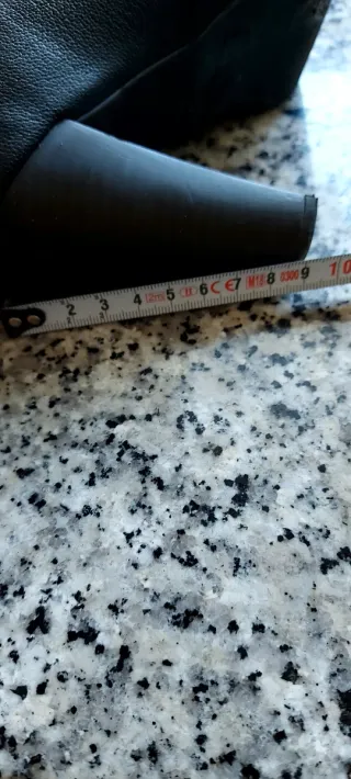 Zapatos de tacón de piel negros talla 37