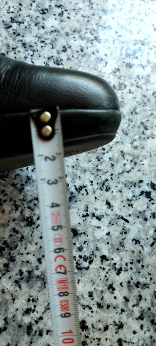 Zapatos de tacón de piel negros talla 37