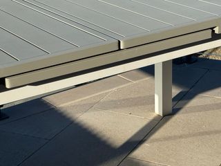 Conjunto mesa extensible y sillas exterior metal