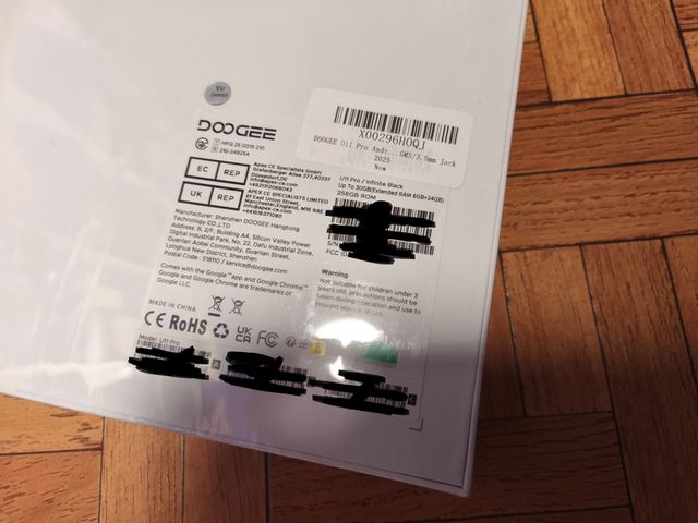 Tablet DOOGEE U11 Pro 256GB Negra