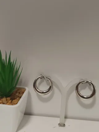 Pendientes Aro Plata de Ley.