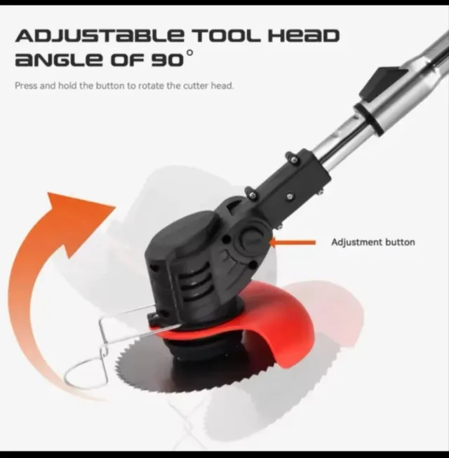 Decespugliatore telescopico ricaricabile con 2 batterie