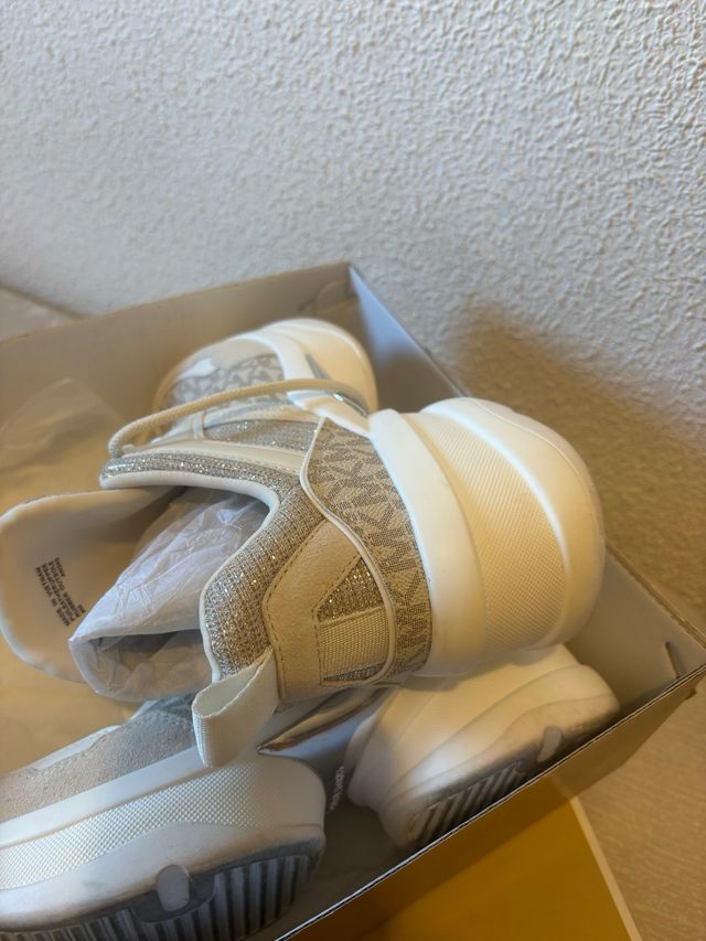 Zapatillas Michael Kors Beige/Plata