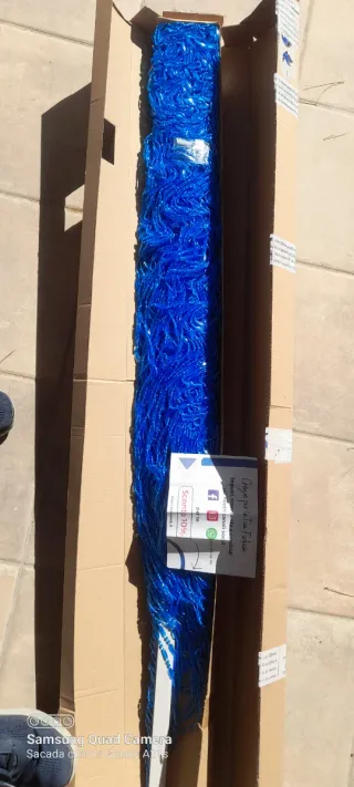 Tenda antimosche blu. PVC. Molto carina. Senza questo