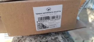 Tenda antimosche blu. PVC. Molto carina. Senza questo