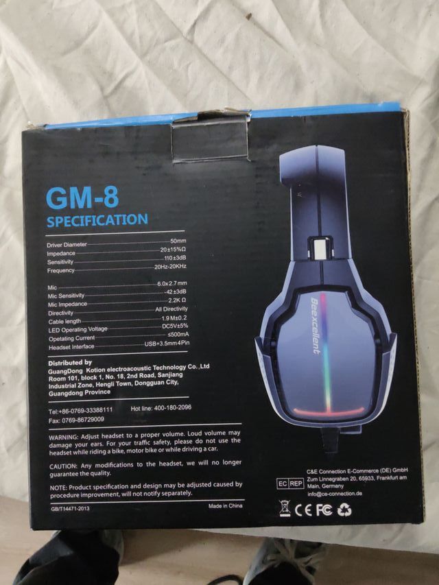 Cuffie da gioco Beexcellent GM-8