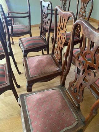 Sillas de comedor de madera para restaurar