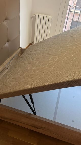 Canapé abatible madera y polipiel