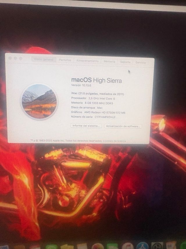 iMac Apple Plata y Negro