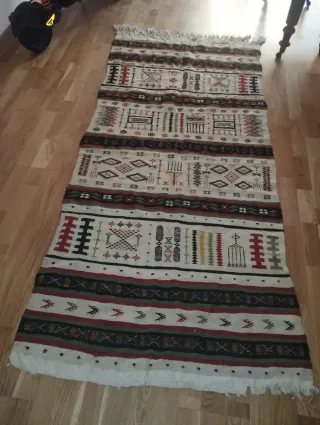 Tappeto Kilim Vintage Anni '50 Fatto a Mano