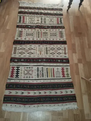 Tappeto Kilim Vintage Anni '50 Fatto a Mano