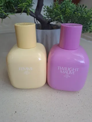 2 bottiglie vuote di profumo Zara Decoration Collection