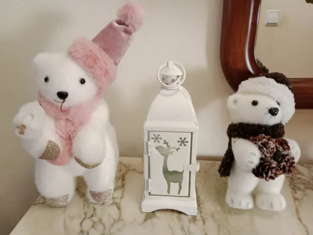 Adornos Navideños Osos Polares