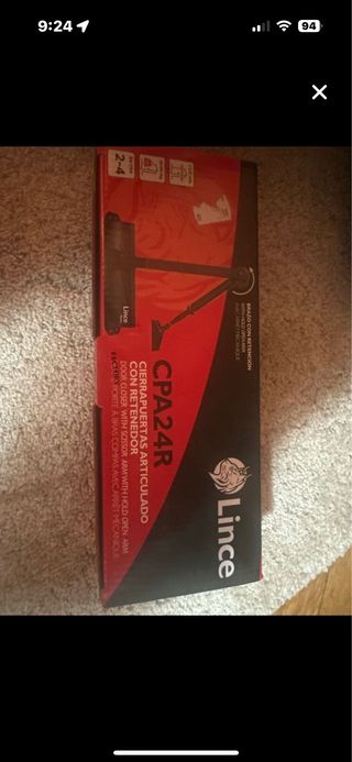 Cierrapuertas Articulado Lince CPA24R Color BLANCO