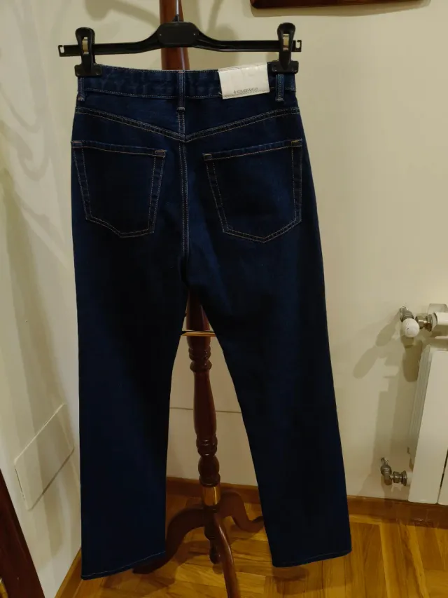Vaqueros Stradivarius Talla 34 Azul Oscuro