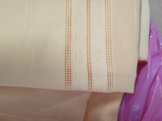 4 Tende da interno gialle in tessuto