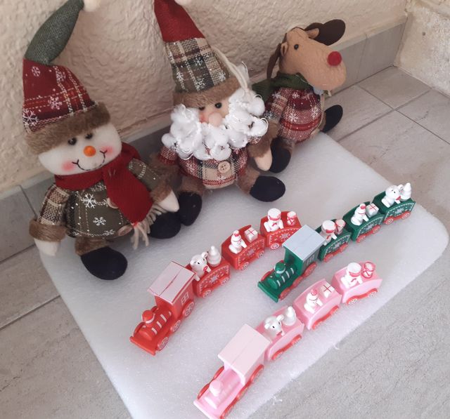OF- Pack: Lote 3 Muñecos + Lote 3 trenes Navidad