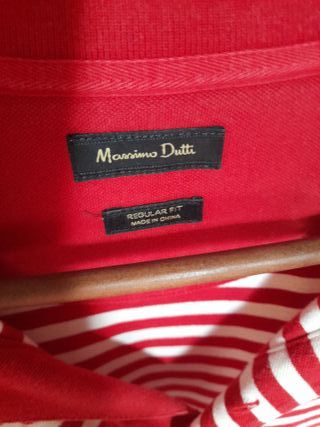 Polo Massimo Dutti Rayas Rojas y Blancas