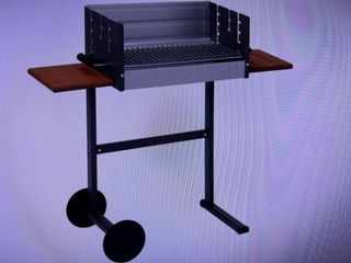 Nuovo barbecue a carbonella in metallo/legno