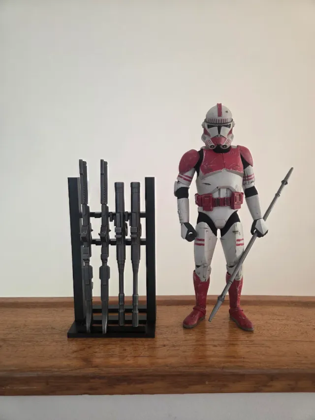 Hot toys clone trooper weapon rack