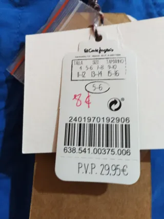 Pantalón chino azul TESS niño