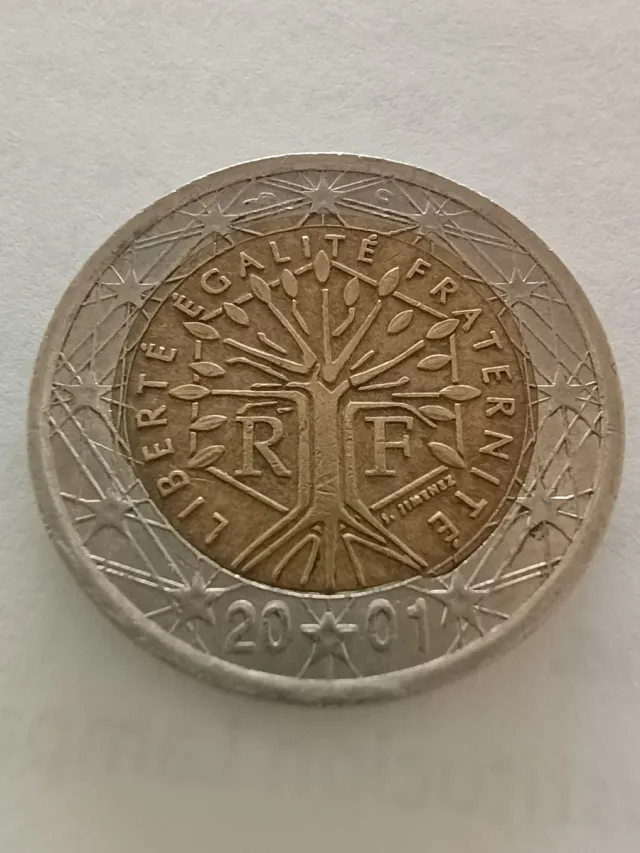 Moneda 2 Euros Francia 2001