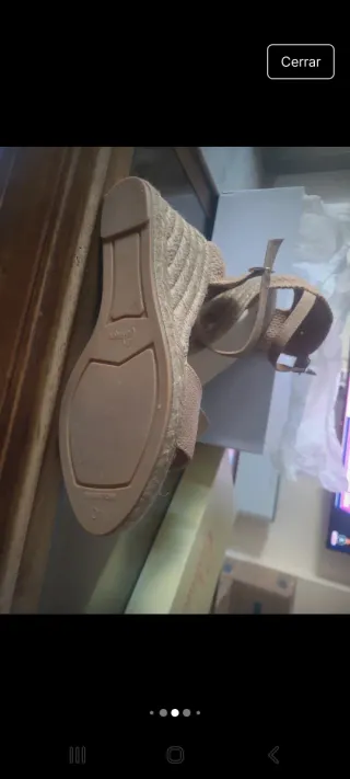 Alpargatas Castañer Doradas Talla 40