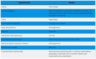 Bicicleta Estática FITFIU BESP-100