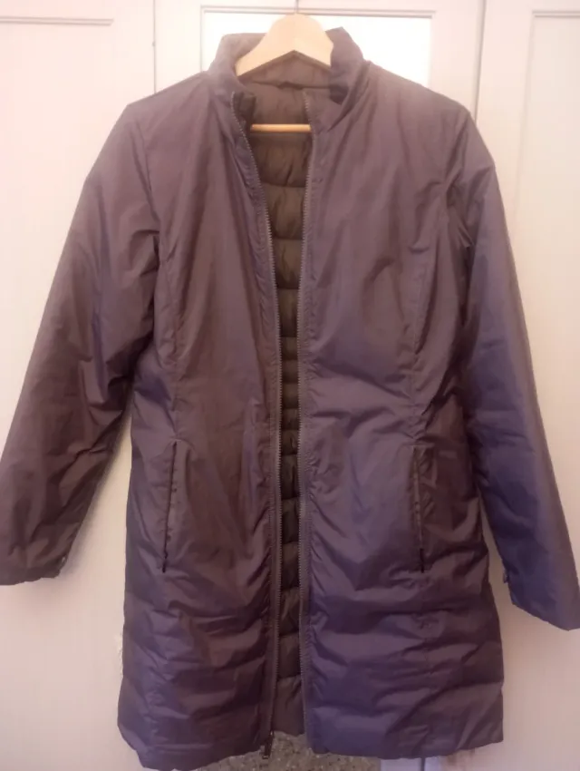 The North Face plumífero reversible morado