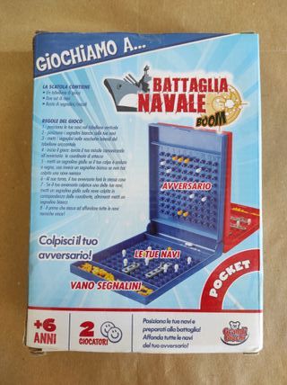 Gioco in scatola battaglia navale poket