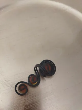 Anillo Artesanal Piedra Ámbar Ajustable