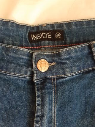 Pantalón vaquero azul Inside Talla 48