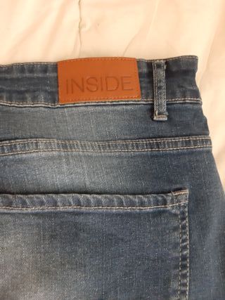 Pantalón vaquero azul Inside Talla 48