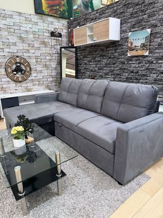 Sofá Chaise Longue y Arcon