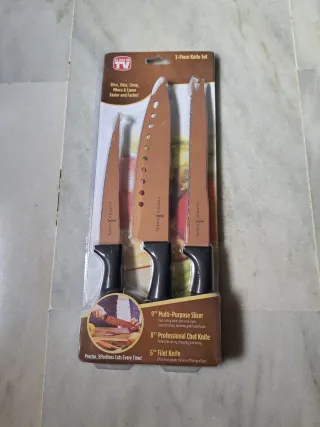 Set di 3 coltelli Copper Chef