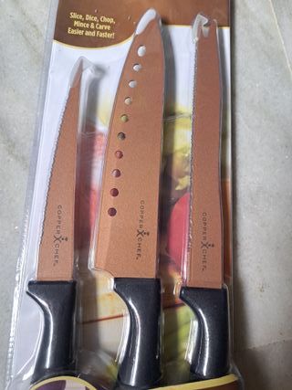 Set di 3 coltelli Copper Chef