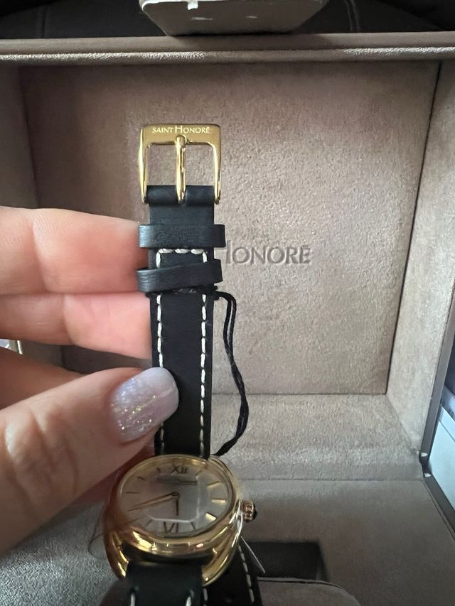 Reloj Saint Honoré Mujer Negro/Dorado