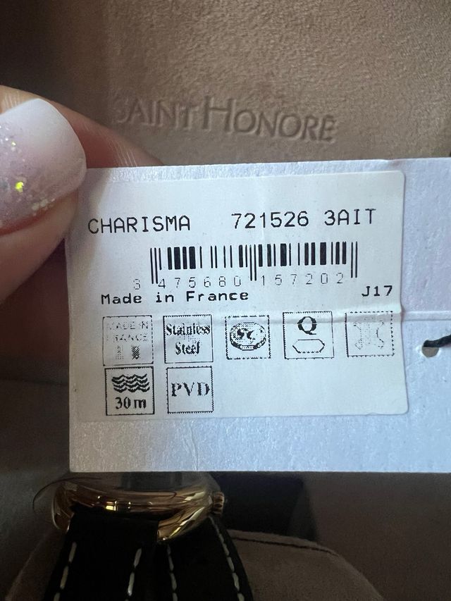 Reloj Saint Honoré Mujer Negro/Dorado