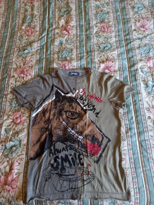 Camiseta Desigual Caballo Sonriente Talla M