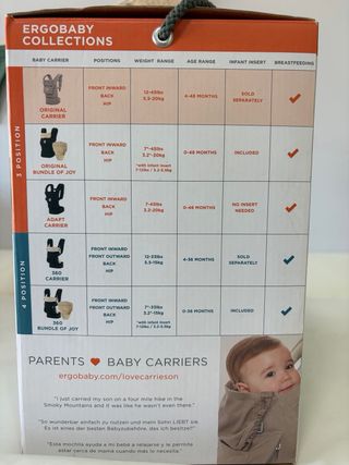 Mochila porteo Ergobaby Original + Easy Snug