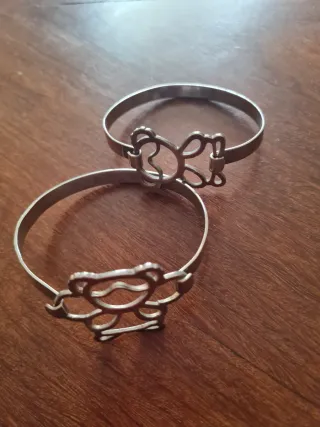 Pulsera niña plata.